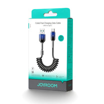 USB Cables – USB-A - USB-C Crystal-Clear Series 3A spiral - Carlat