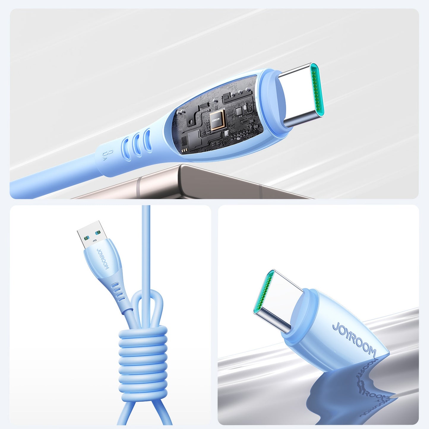 USB Cables – USB-A - USB-C Vibrant Series 3A cable - Carlat