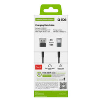 USB Cables – USB-A - USB-C cable 3m - black - Carlat