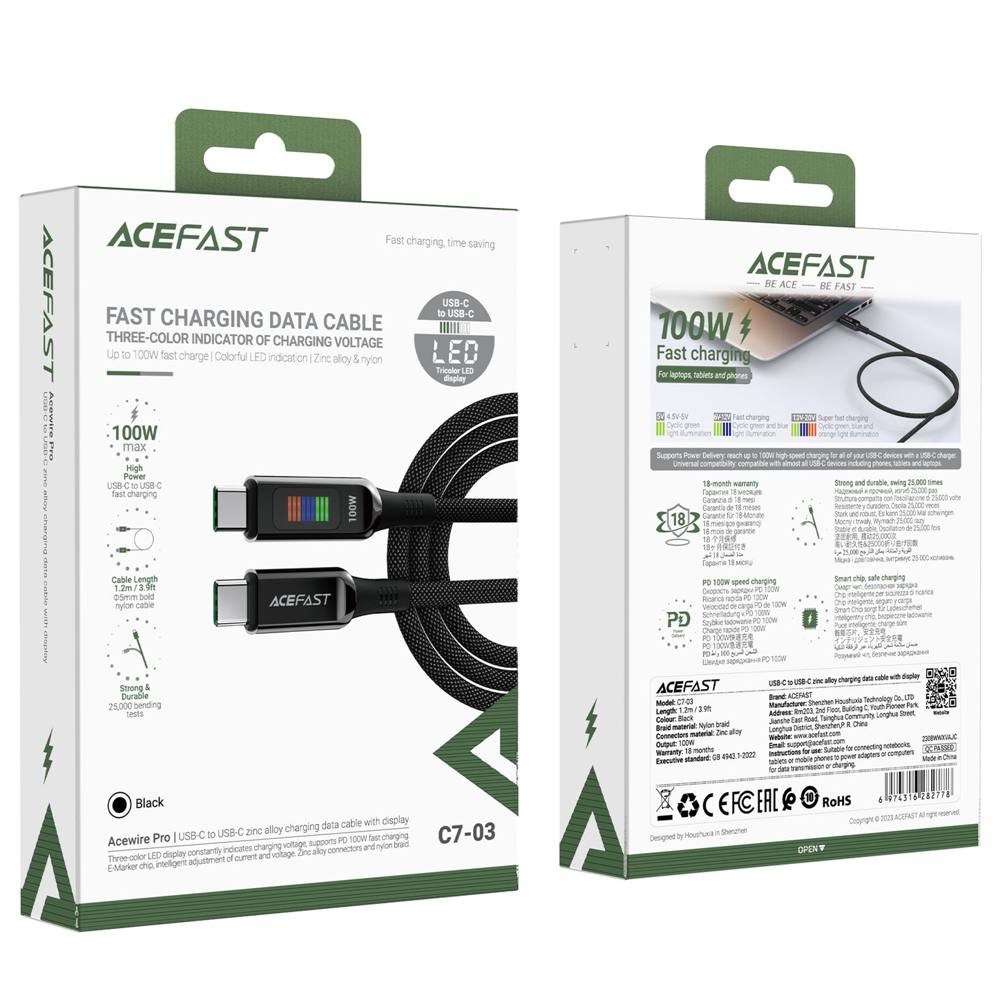 USB Cables – USB-A - USB-C cable 60W with 1.2m - Carlat