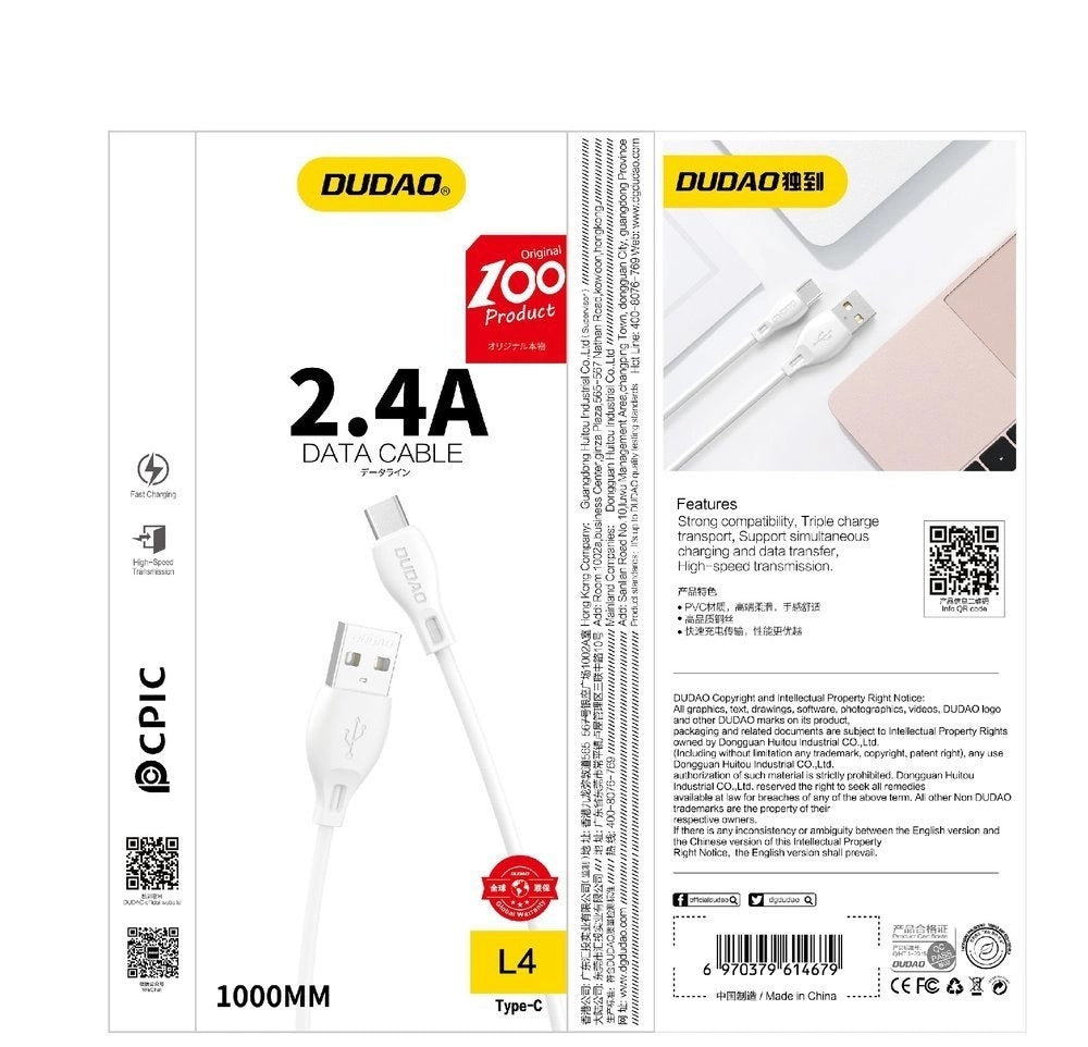 USB Cables – USB-A cable - iPhone Lightning 2.4A 1m - Carlat