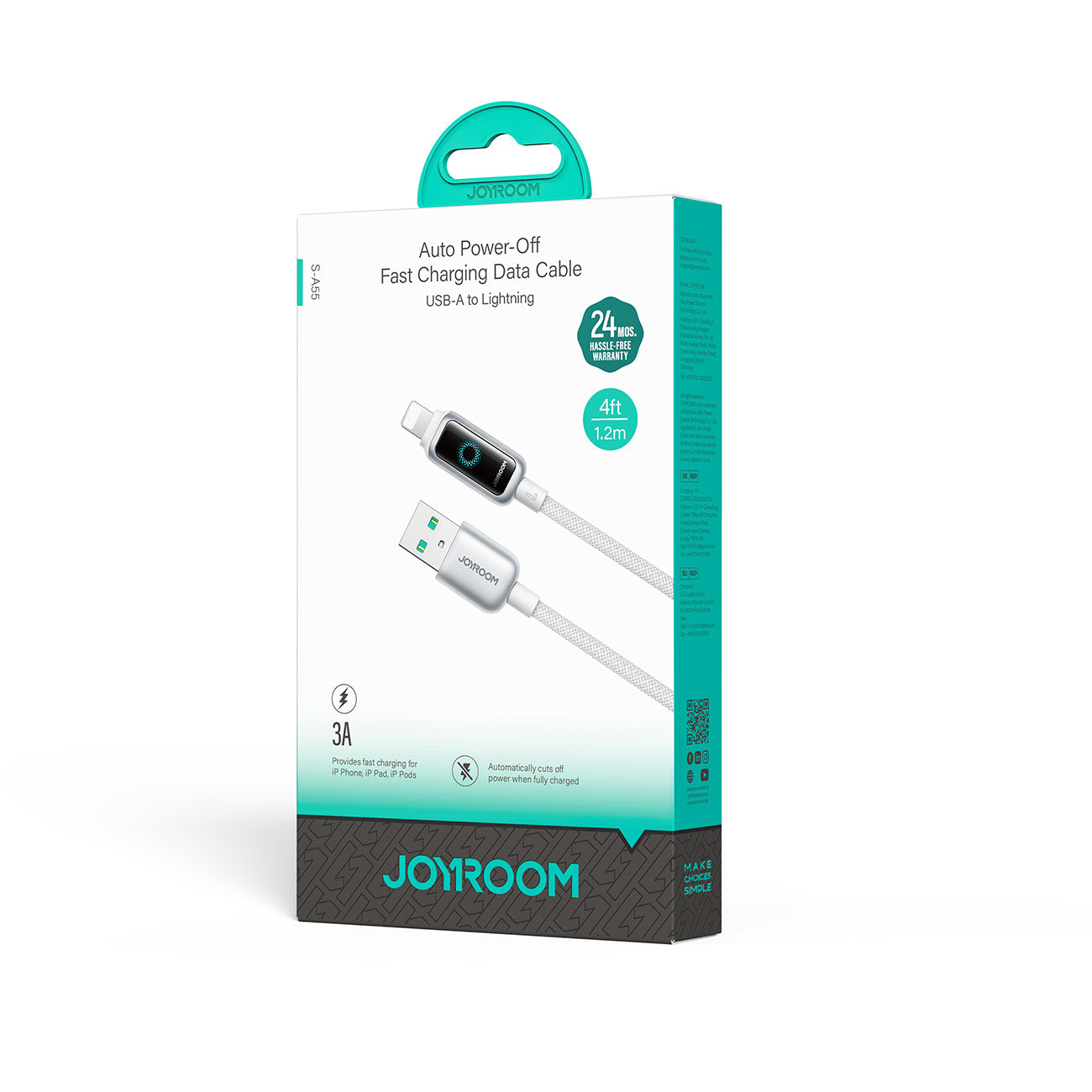 USB Cables – USB-A - iPhone Lightning 3A cable 1.2m - Carlat