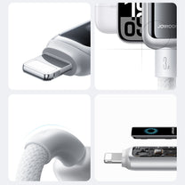USB Cables – USB-A - iPhone Lightning 3A cable 1.2m - Carlat