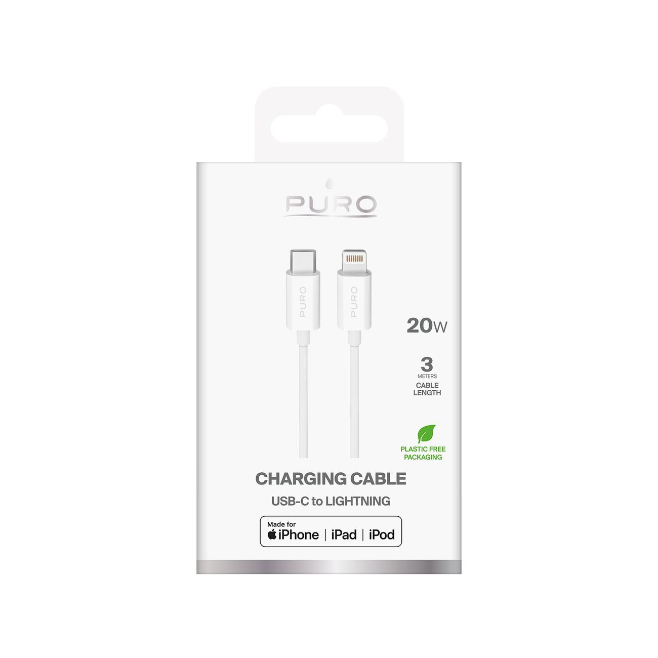 USB Cables – USB-A - iPhone Lightning TPE 12W 3m - Carlat
