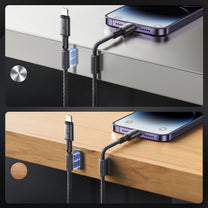 USB Cables – USB-A - iPhone Lightning cable with organizer, - Carlat