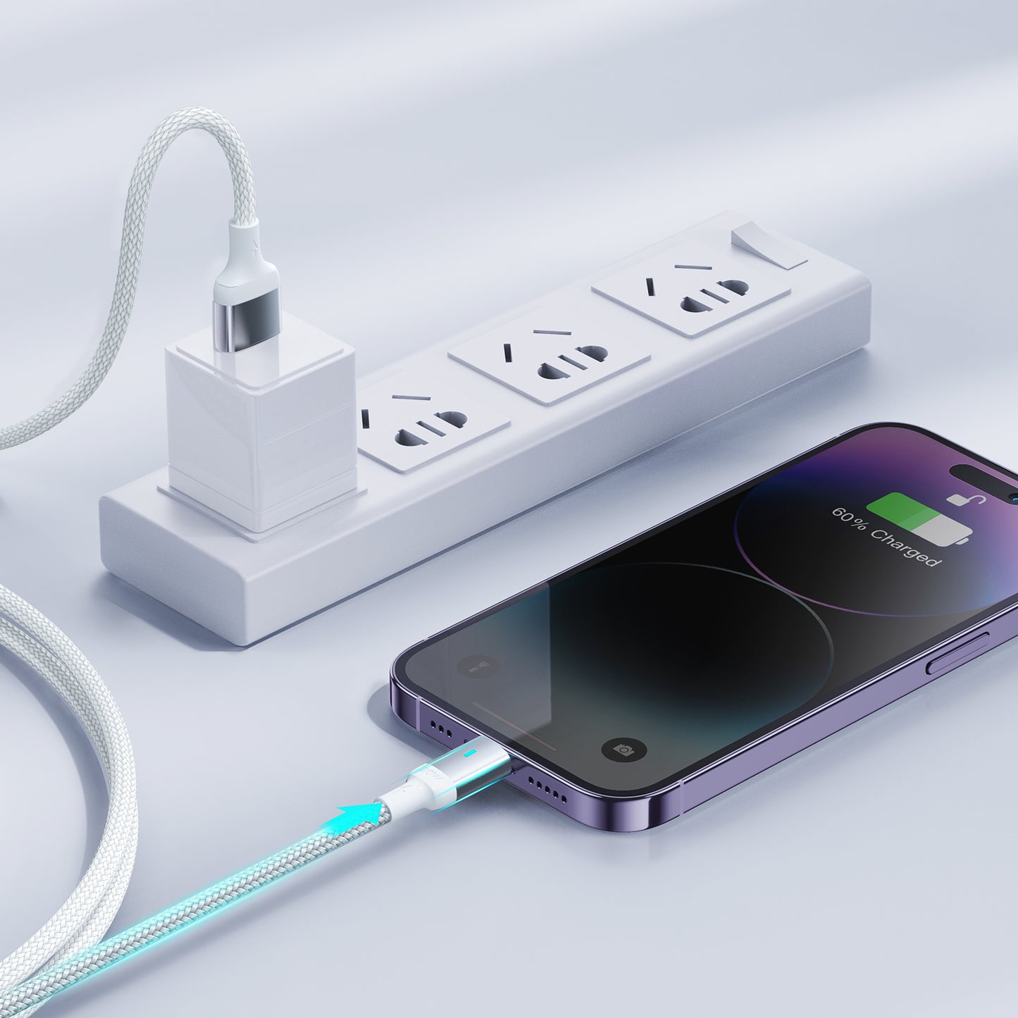 USB Cables – USB-C - Lightning cable with LED indicator - Carlat
