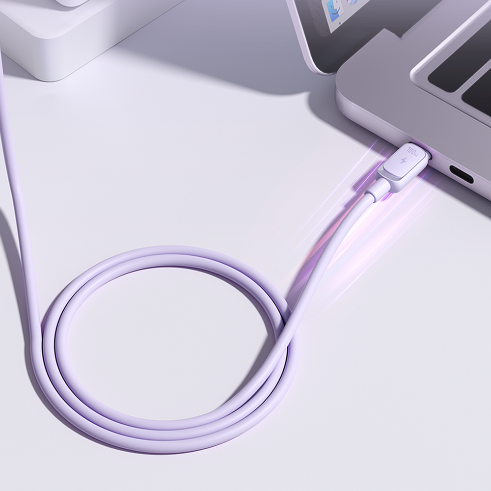 USB Cables – USB-C - USB-C cable 100W 1.2m purple - Carlat