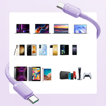 USB Cables – USB-C - USB-C cable 100W 1.2m purple - Carlat