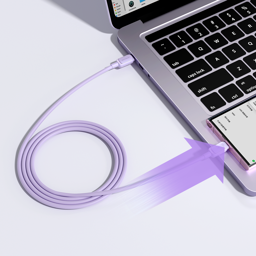 USB Cables – USB-C - USB-C cable 100W 1.2m purple - Carlat