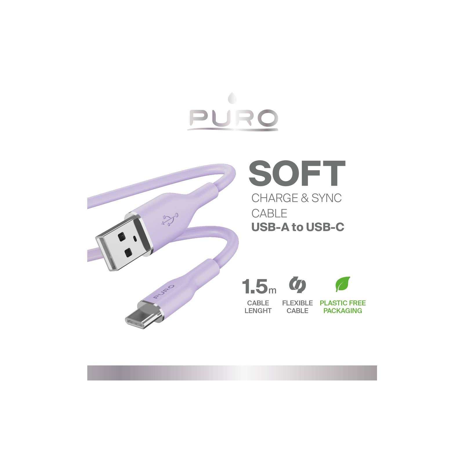 USB Cables – USB-C - USB-C cable 100W 1.2m purple - Carlat