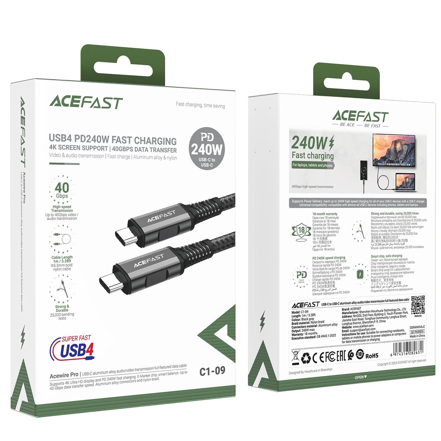 USB Cables – USB-C USB4 PD3.1 5A cable for data - Carlat