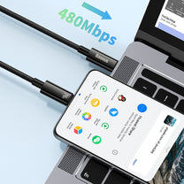 USB Cables – USB-C cable 480Mb/s 240W Tungsten Gold 1m - Carlat