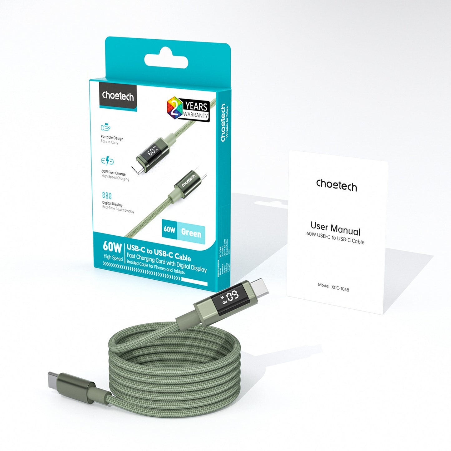 USB Cables – USB-C cable with PD 60 W display, - Carlat
