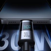 USB Cables – USB-C - iPhone Lightning cable with display - Carlat