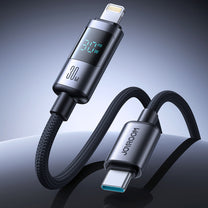 USB Cables – USB-C - iPhone Lightning cable with display - Carlat