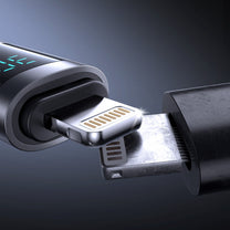 USB Cables – USB-C - iPhone Lightning cable with display - Carlat