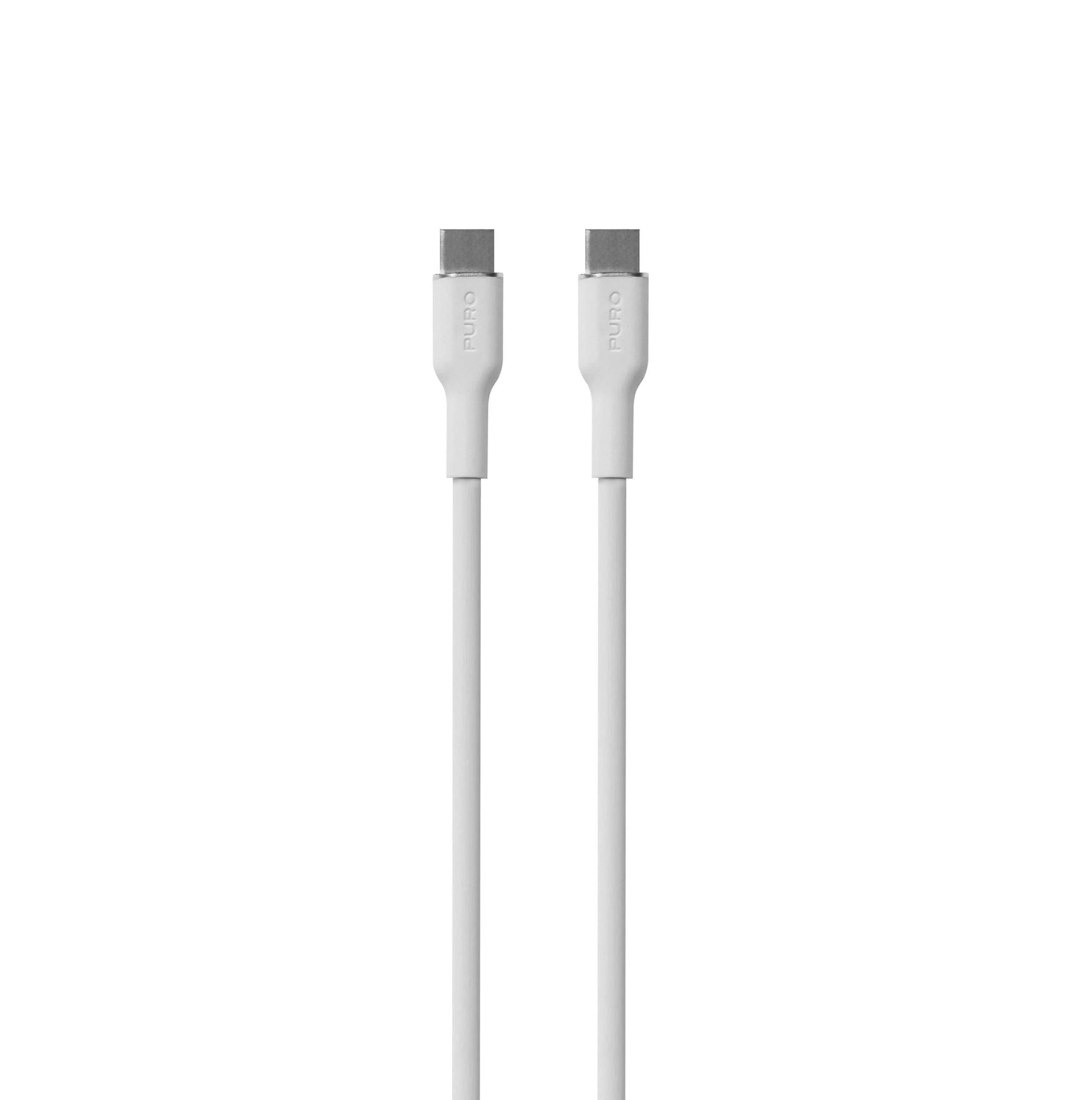 USB Cables – USB-C silicone cable 60W 1.5m - white - Carlat