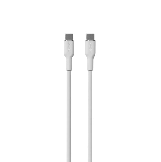 USB Cables – USB-C silicone cable 60W 1.5m - white - Carlat