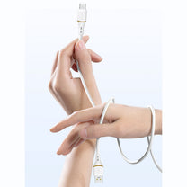 USB Cables – USB-C silicone cable 60W 1.5m - white - Carlat