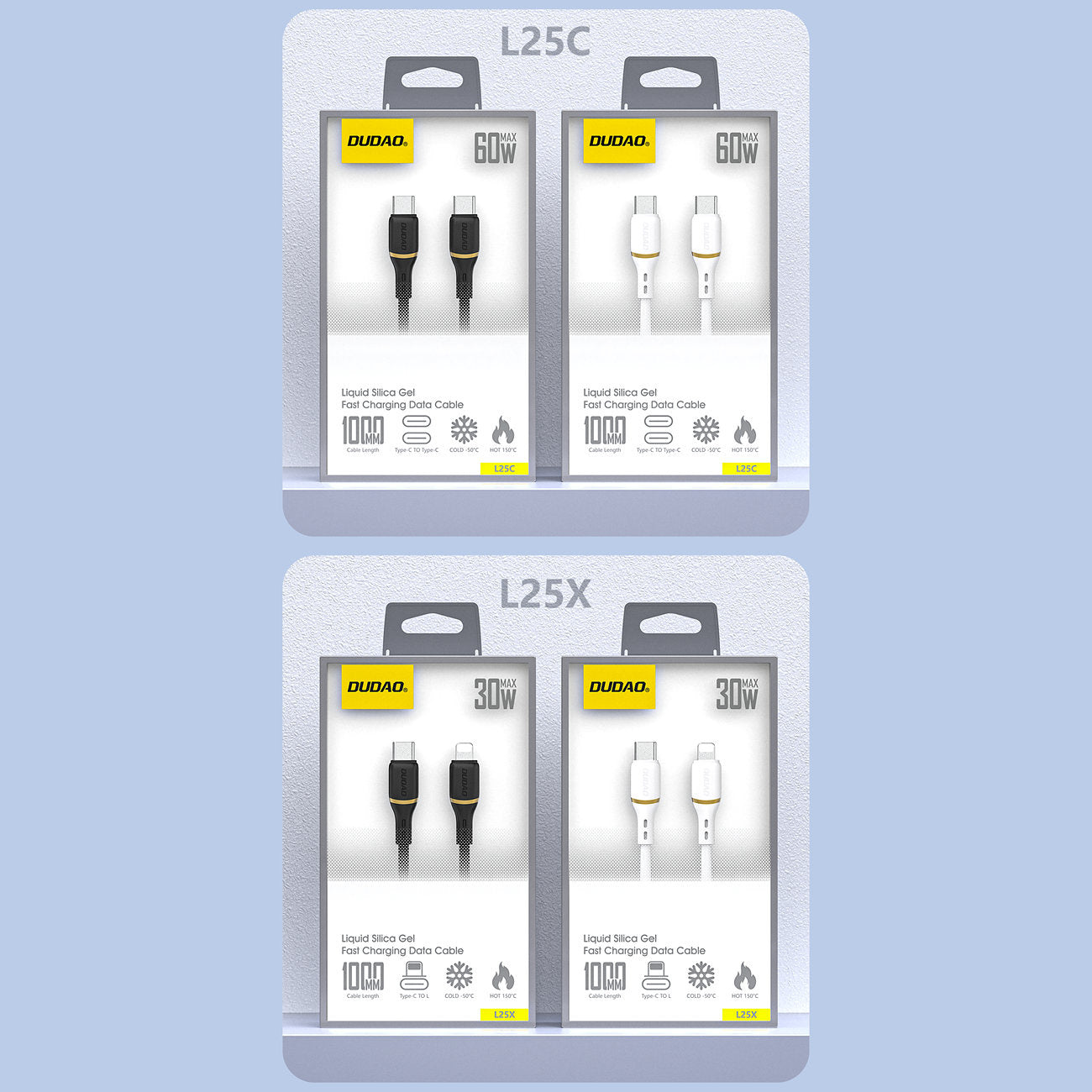 USB Cables – USB-C silicone cable 60W 1.5m - white - Carlat