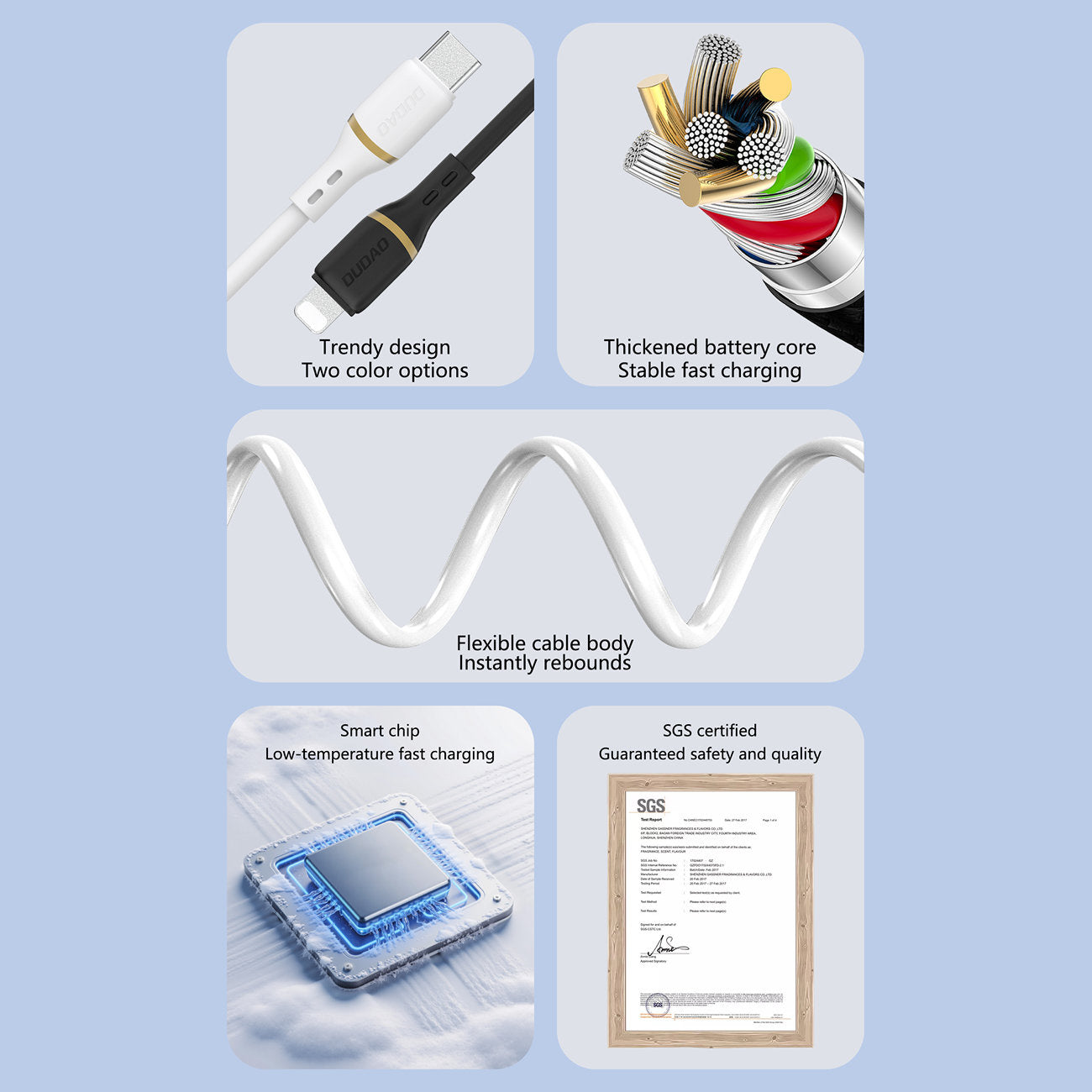 USB Cables – USB-C silicone cable 60W 1.5m - white - Carlat