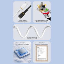 USB Cables – USB-C silicone cable 60W 1.5m - white - Carlat