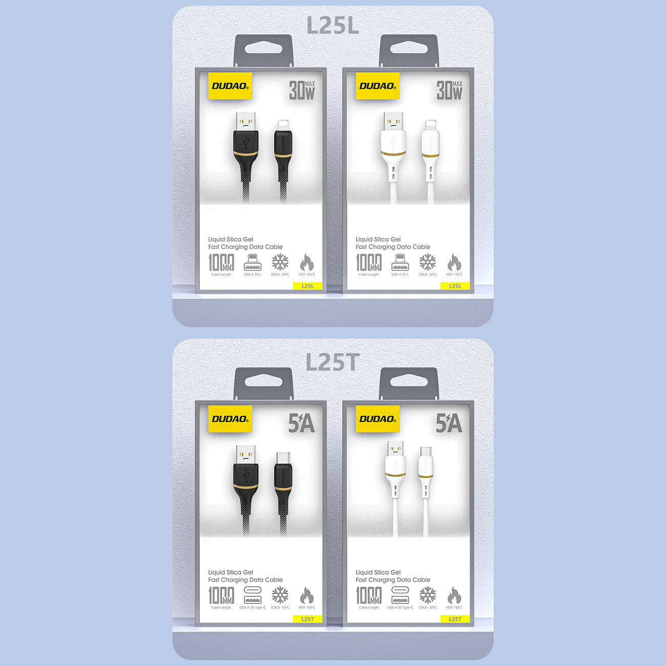 USB Cables – USB-C silicone cable 60W 1.5m - white - Carlat