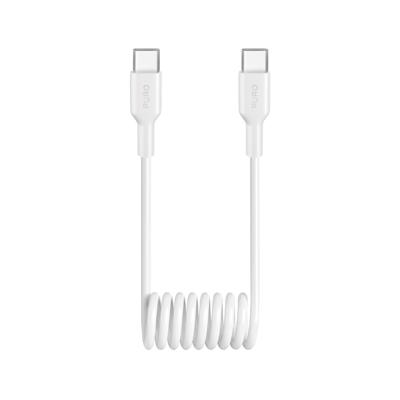 USB Cables – USB-C spiral cable 25W 1m - white - Carlat