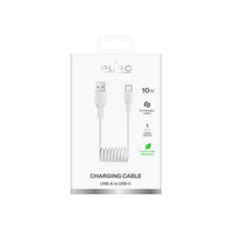 USB Cables – USB-C spiral cable 25W 1m - white - Carlat