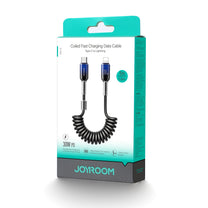 USB Cables – USB-C spiral cable - iPhone Lightning Crystal-Clear - Carlat