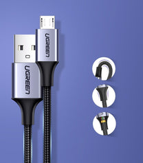 USB Cables – USB - micro USB cable, 1m, gray - Carlat