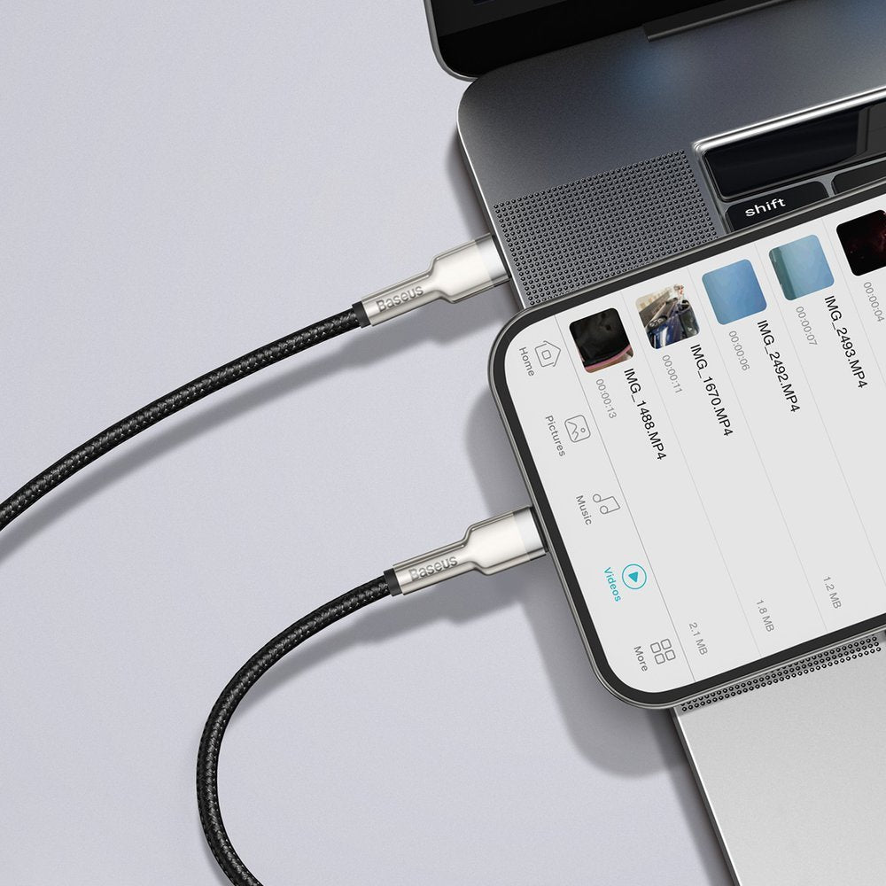 USB Cables – iPhone USB-C - Lightning Cafule Metal Data - Carlat