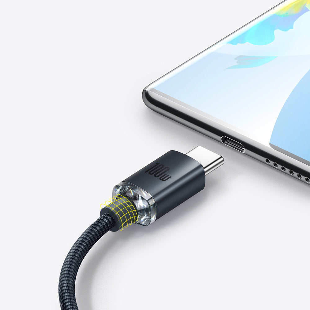 USB - USB-C cable for fast charging and data transfer 100W 1.2m black - Carlat