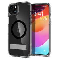Ultra Hybrid S MagSafe case with stand for iPhone 15, black - Carlat