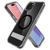 Ultra Hybrid S MagSafe case with stand for iPhone 15, black - Carlat