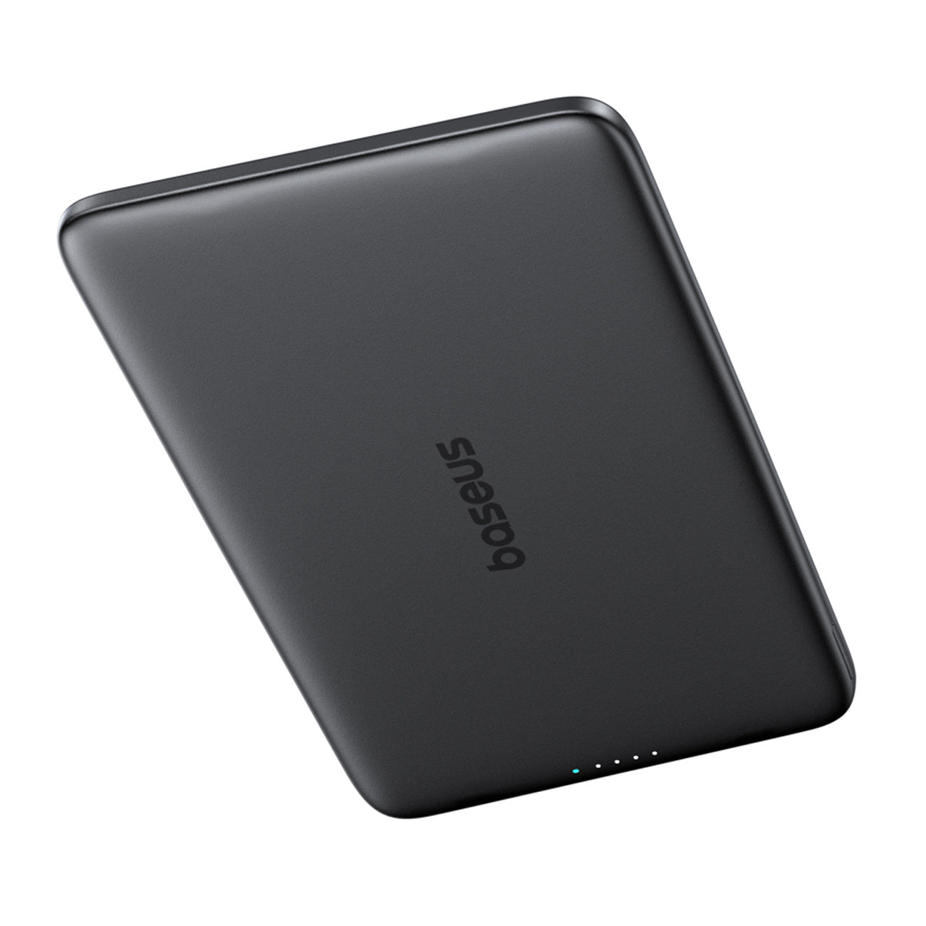 Ultra-Slim 5000mAh 20W PicoGo AM41 MagSafe magnetic powerbank with 30cm USB-C cable - black - Carlat