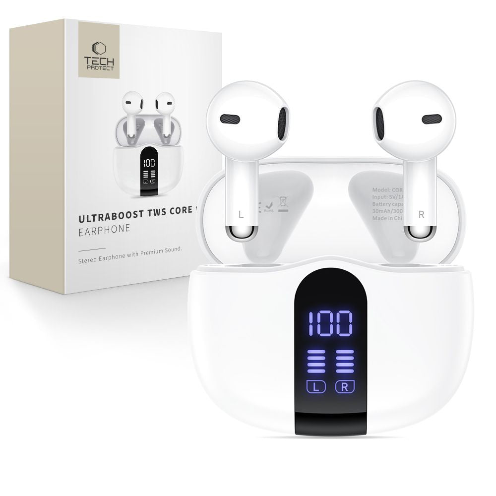 UltraBoost TWS Core G2 wireless in-ear headphones - white - Carlat