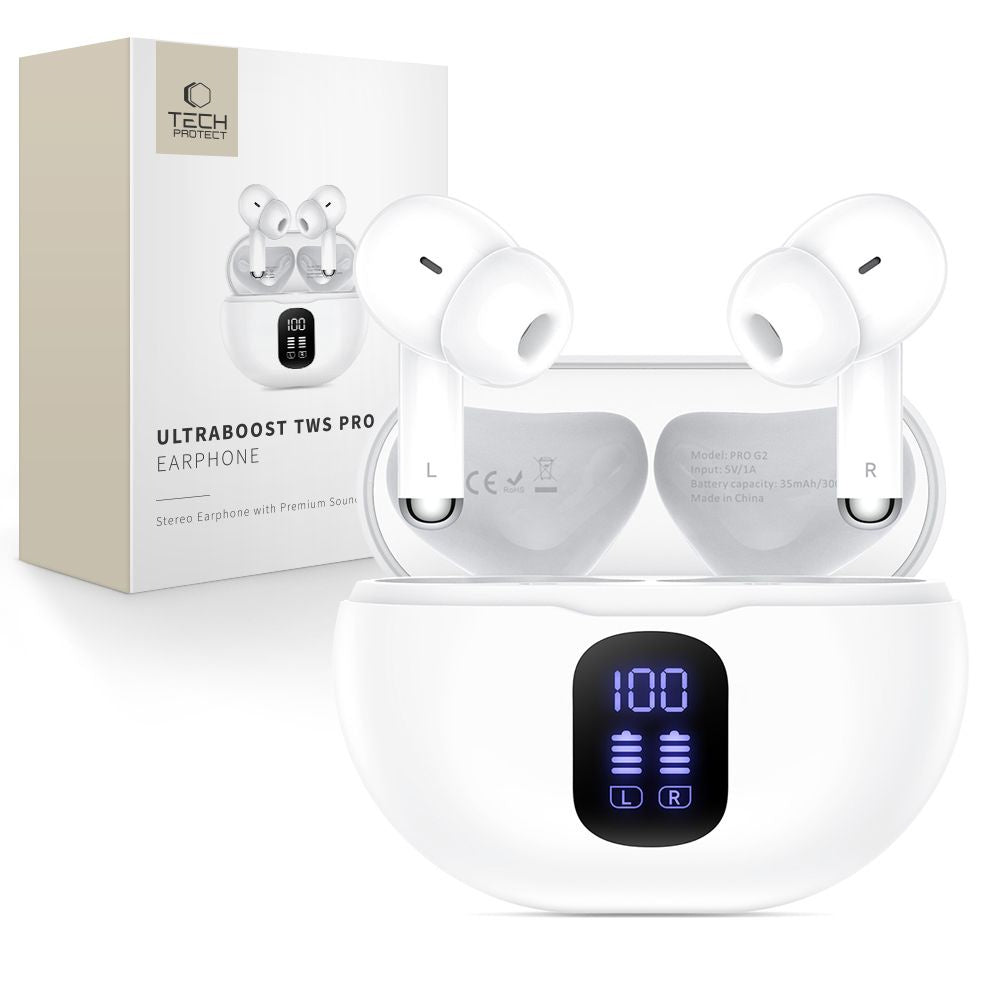 UltraBoost TWS Pro G2 wireless in-ear headphones - white - Carlat