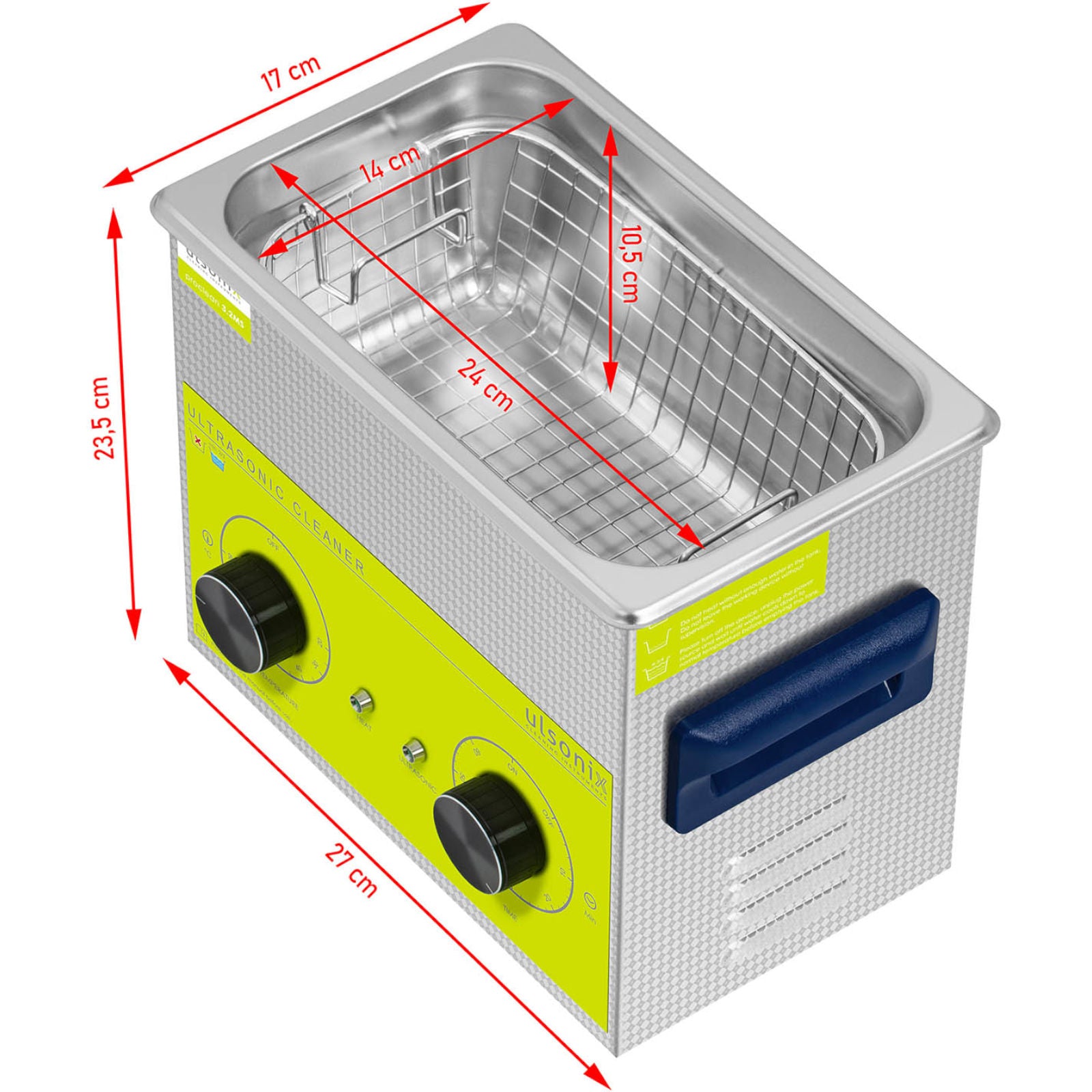 Ultrasonic Cleaners – Ultrasonic bathtub cleaner purifier 3.2 l 120 - Carlat