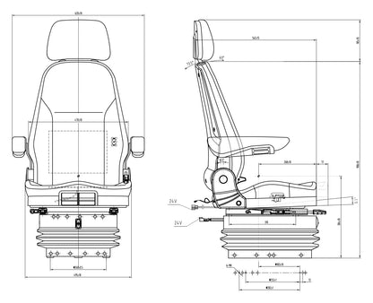 LGV120/C7 Pro 24V Luftfedersitz