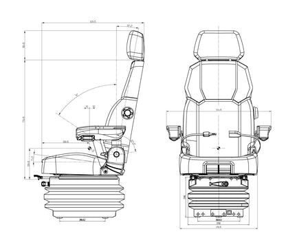 CS85/C8 Pro AH Mechanische gefederte Sitze