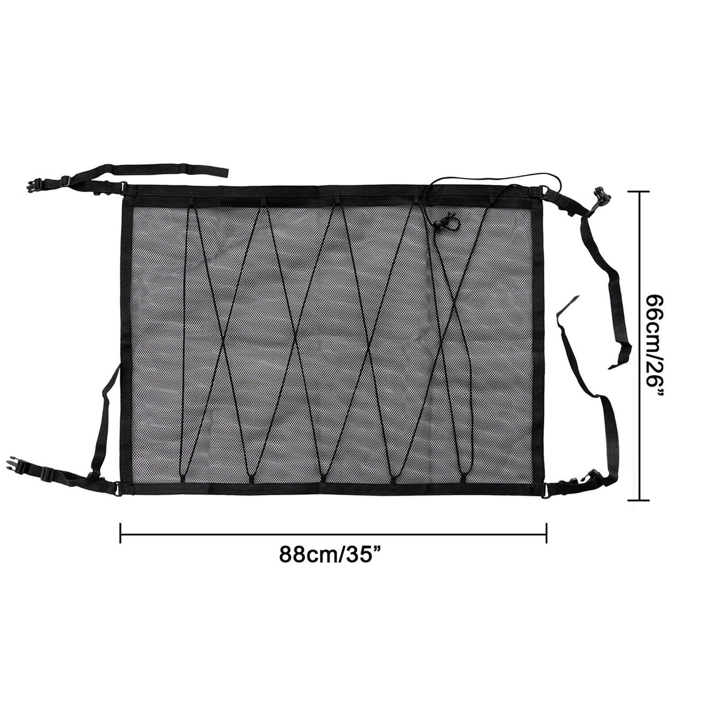 Universal car organizer net for the ceiling - black - Carlat