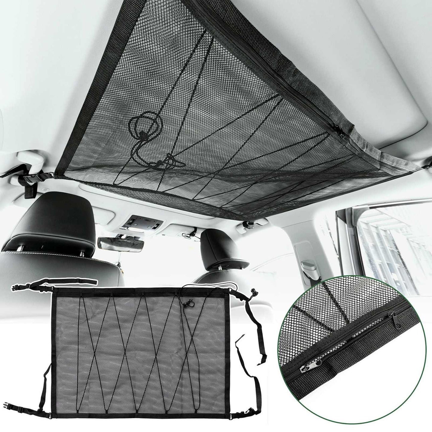 Universal car organizer net for the ceiling - black - Carlat