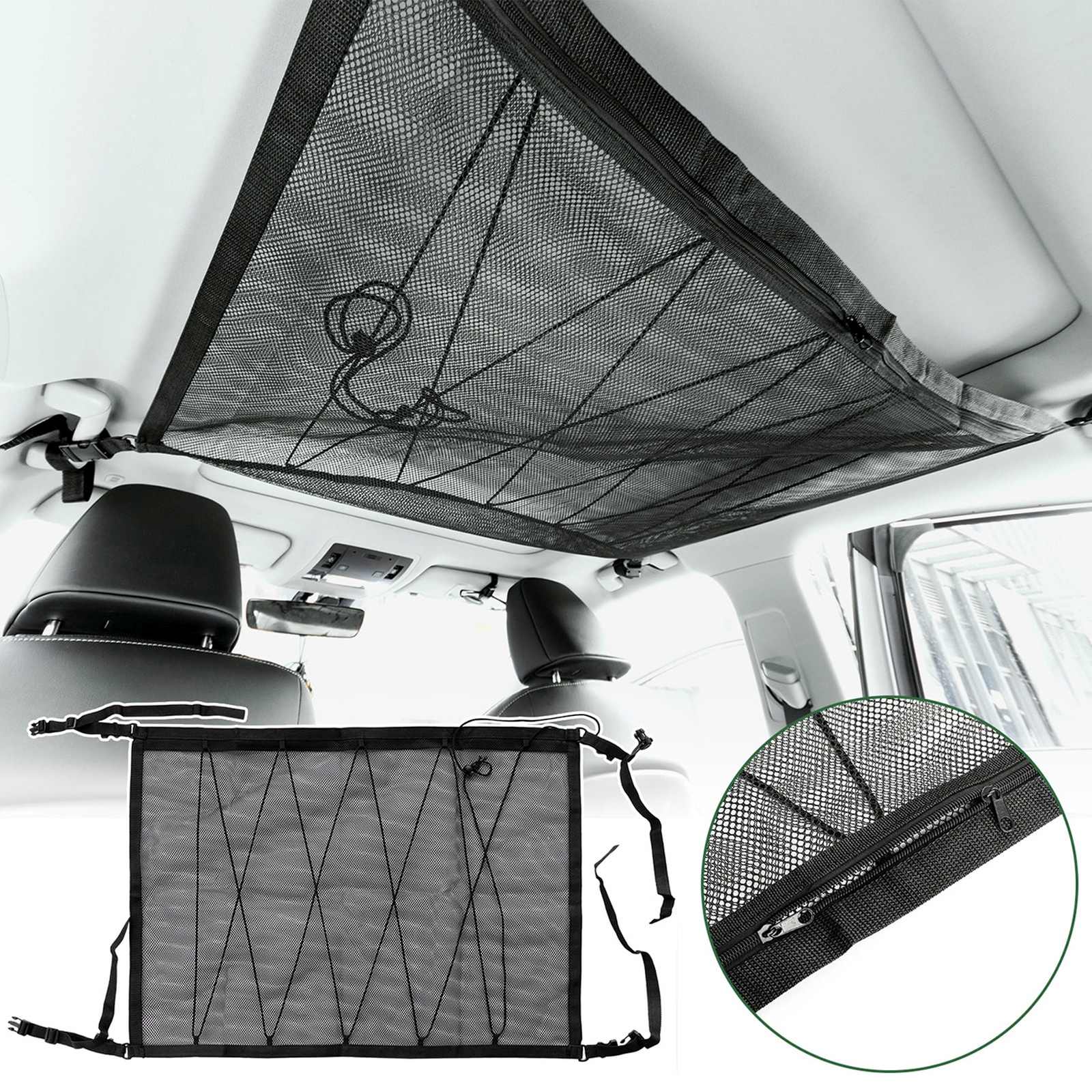 Universal car organizer net for the ceiling - black - Carlat