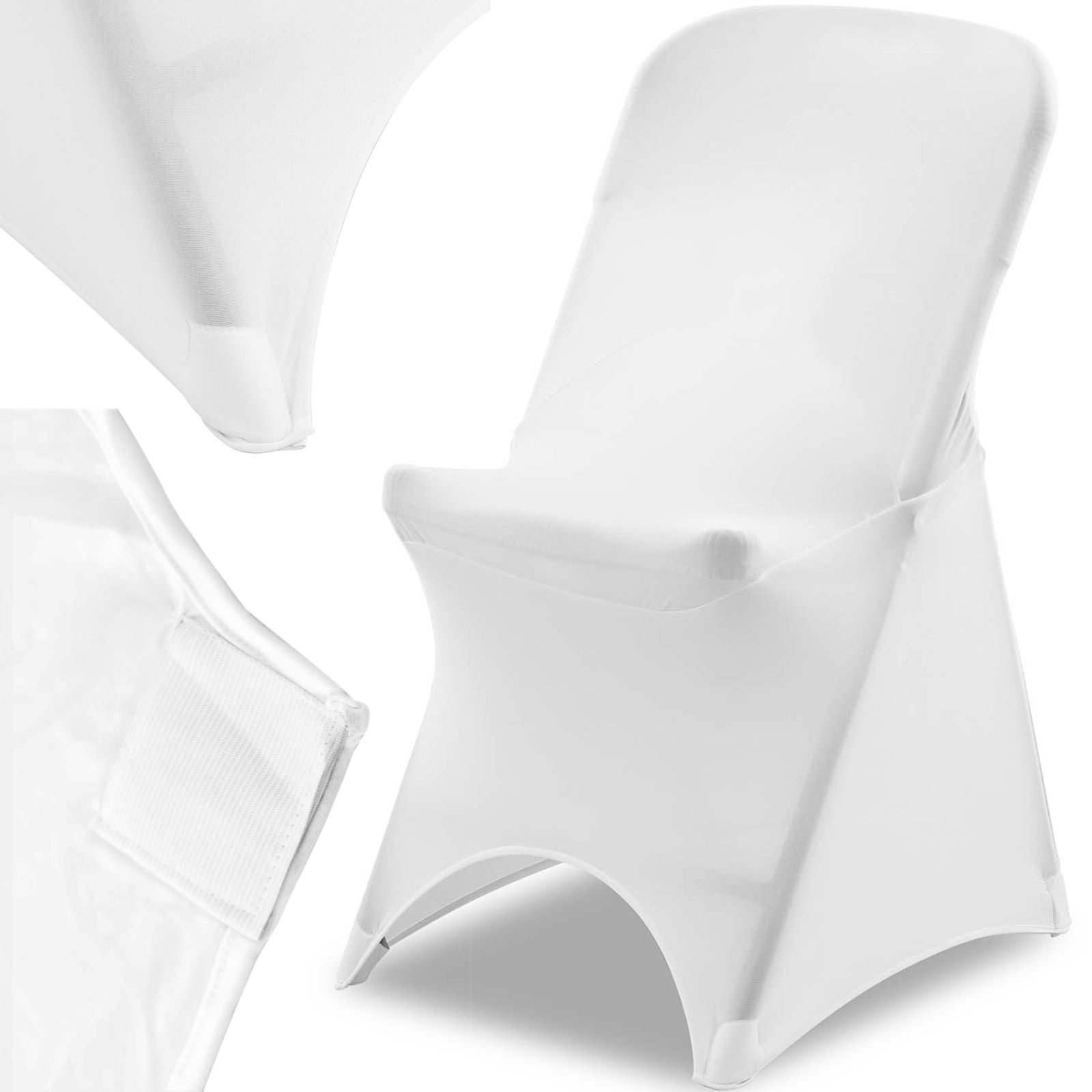 Universal elastic cover for white chair - Carlat