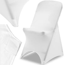 Universal elastic cover for white chair - Carlat