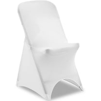 Universal elastic cover for white chair - Carlat