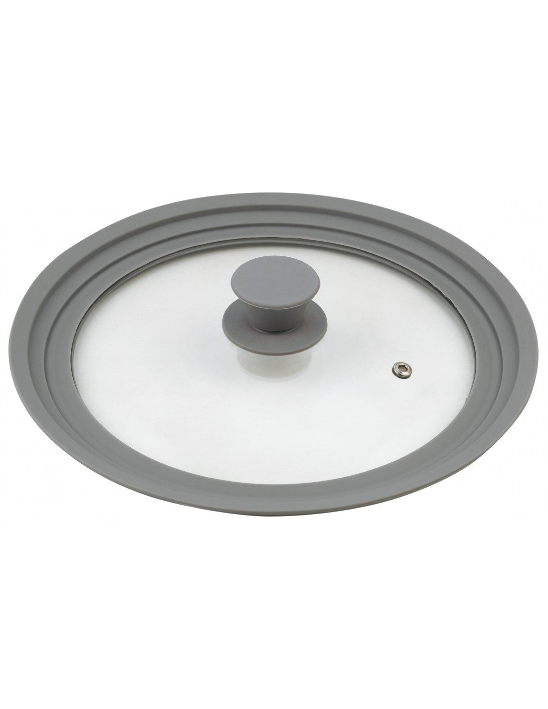 Universal lid, glass and silicone, 24, 26, 28 cm diameter, Kinghoff - Carlat