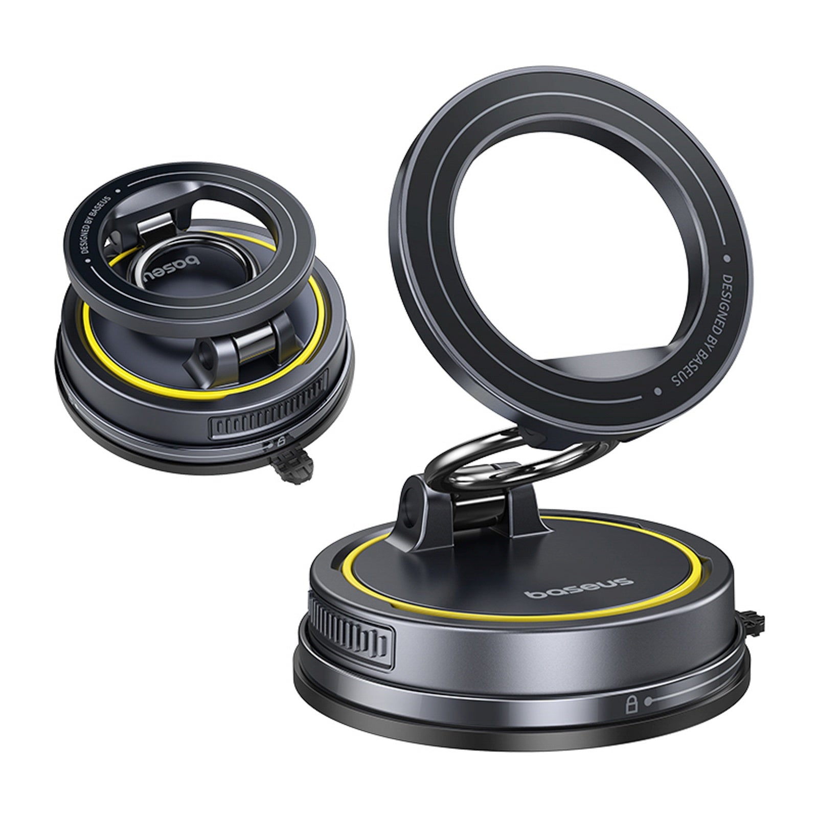Universal magnetic car holder for a smartphone - black - Carlat