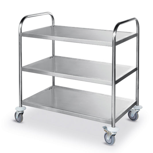 Utility Carts – 3-shelf stainless steel waiter trolley up to - Carlat